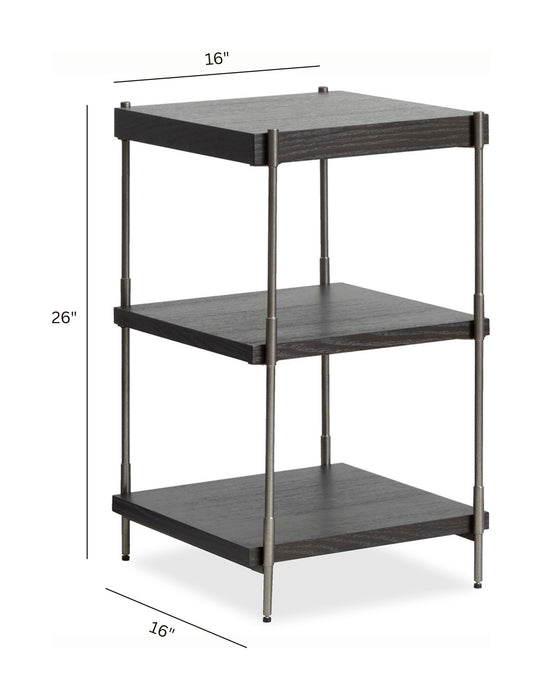 Spencer - Rectangular Accent Table - Dark Briarsmoke