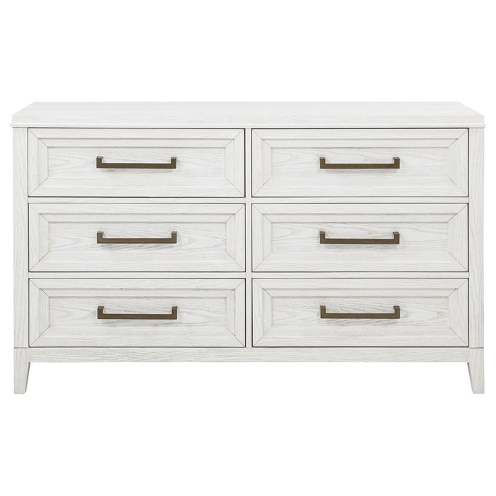 Inverness - 6 Drawer Bedroom Dresser - White