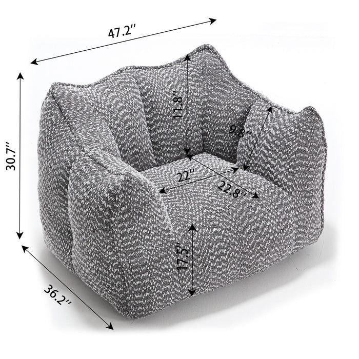 Comfortable Chenille Sofa Chairs With Highly Resilient Foam For Living Rooms And Bedrooms