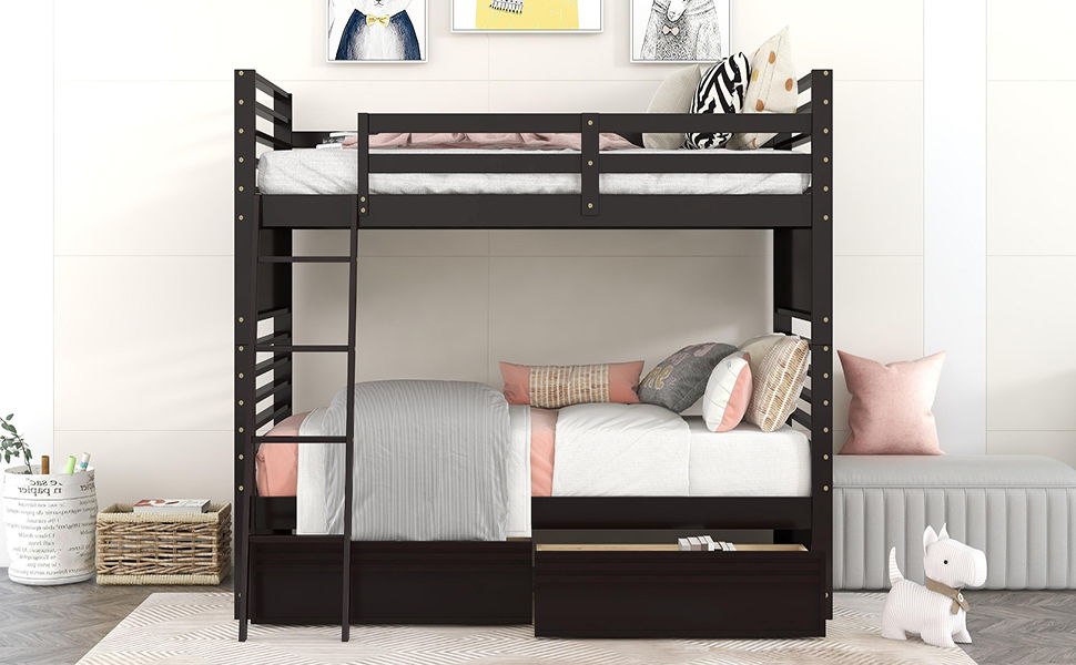 Bunk Bed With 2 Drawers