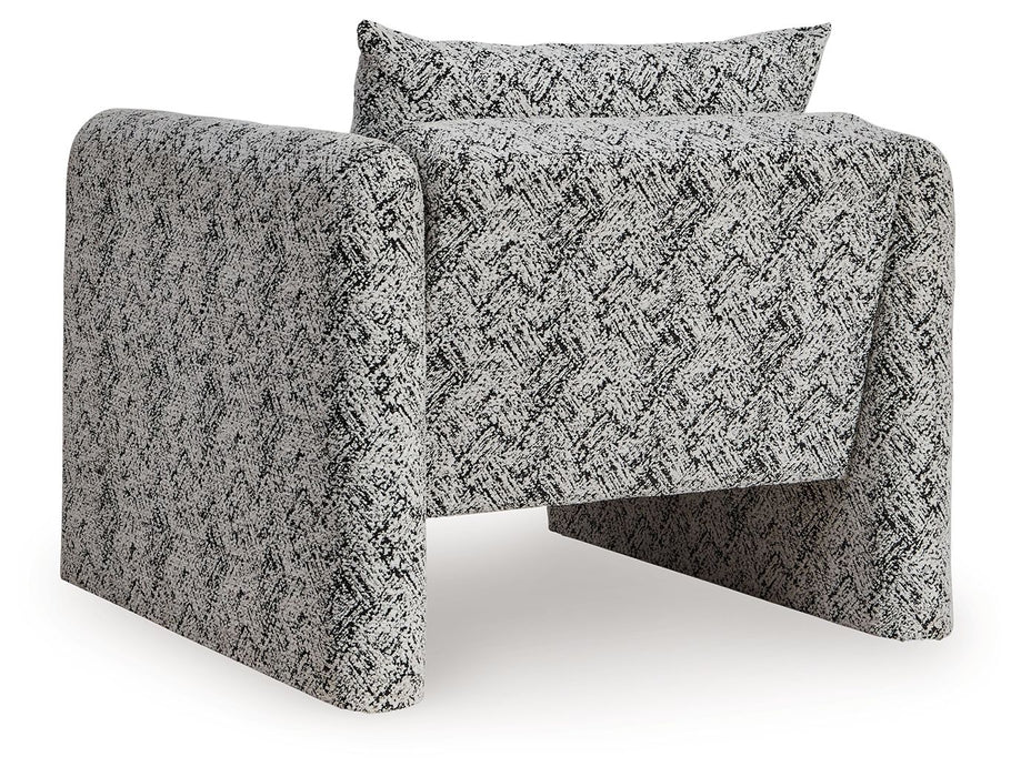 Kenbell - Accent Chair - Black / White