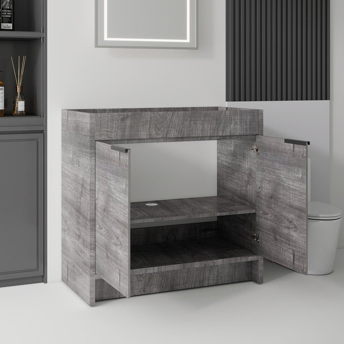 Freestanding Bathroom Vanity Cabinet With Soft Close Doors, Cabinet Only