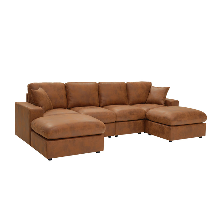 Sectional With 2 Ottomans