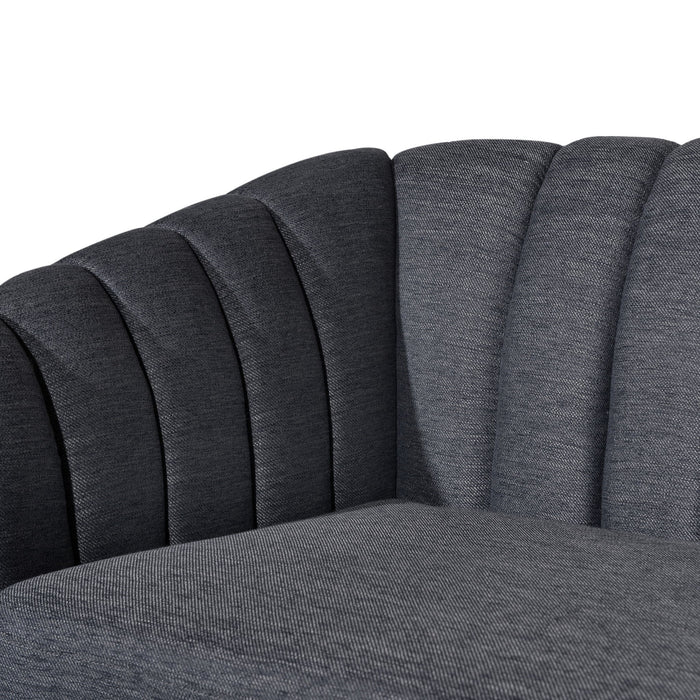 Contemporary 3 Seater Sofa With Plush Accents