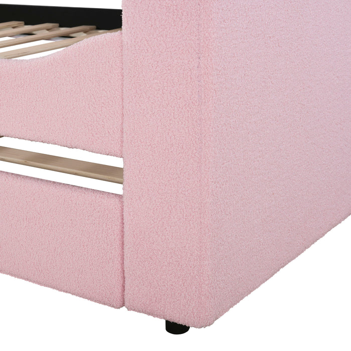 Upholstered Daybed With Storage Armrests, Trundle And Latest Integrated Bluetooth Audio System