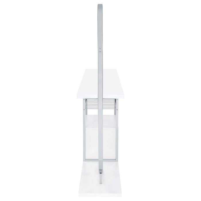 Casey - 2 Door Home Bar Storage Bar With Customizable Lighting - White