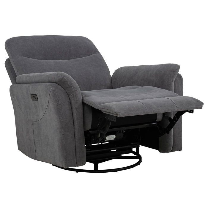 Beacon - Power Swivel Recliner With USB Charging And Adjustable Recline