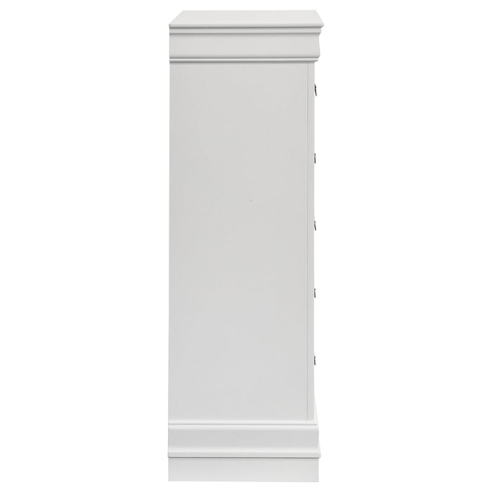 5 Drawer Bedroom Chest - White