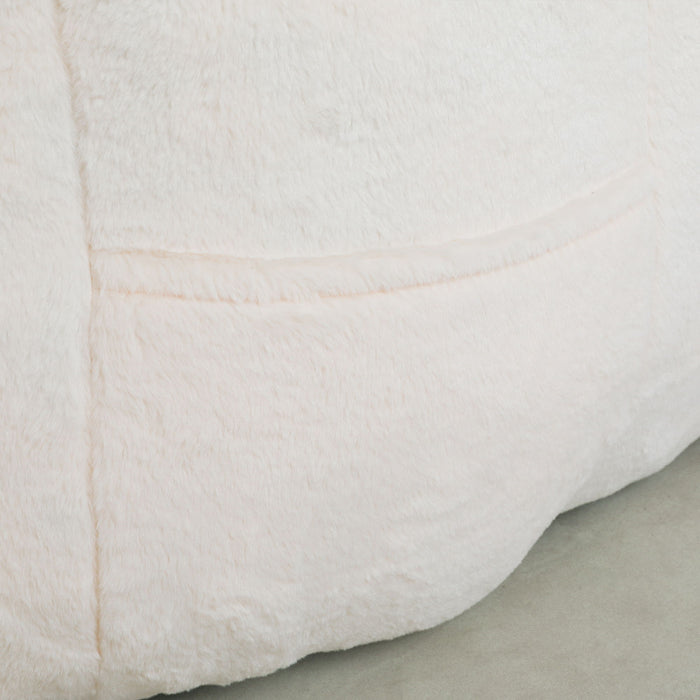 Beanbag Chair, Beanbag Sofa Chair With Armrests Stuffed High Density Foam