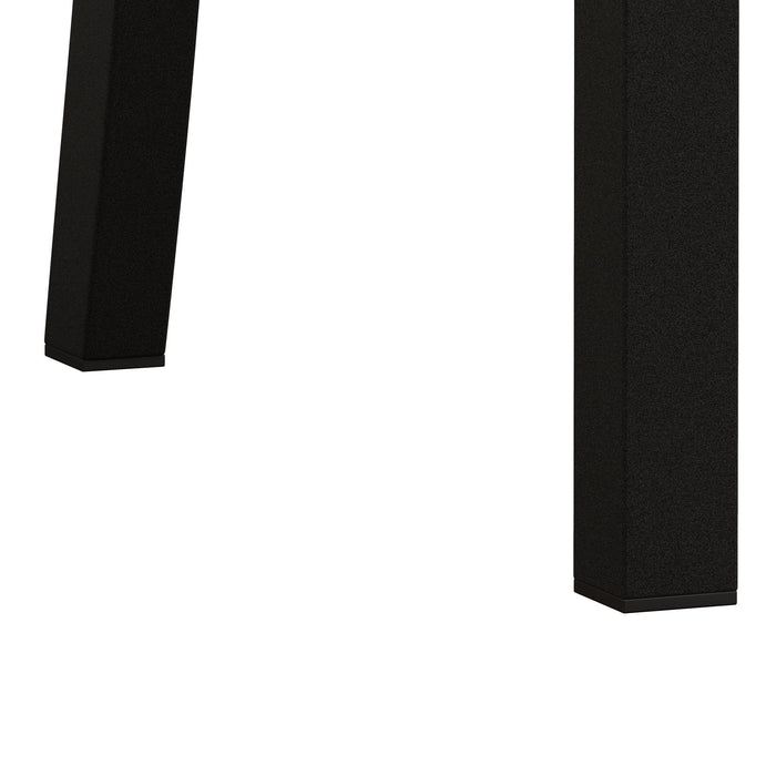 Metal Dining Chairs With Steel Legg, High Back Armless Design