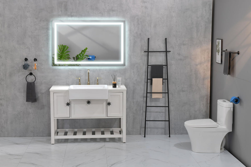 Led Mirror Bathroom Vanity Mirrors With Lights, Wall Mounted Anti - Fog, Memory Large Dimmable Front Light Makeup Mirror