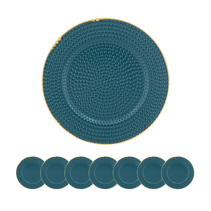 Polypropylene Charger Plate (Set of 8) - Blue