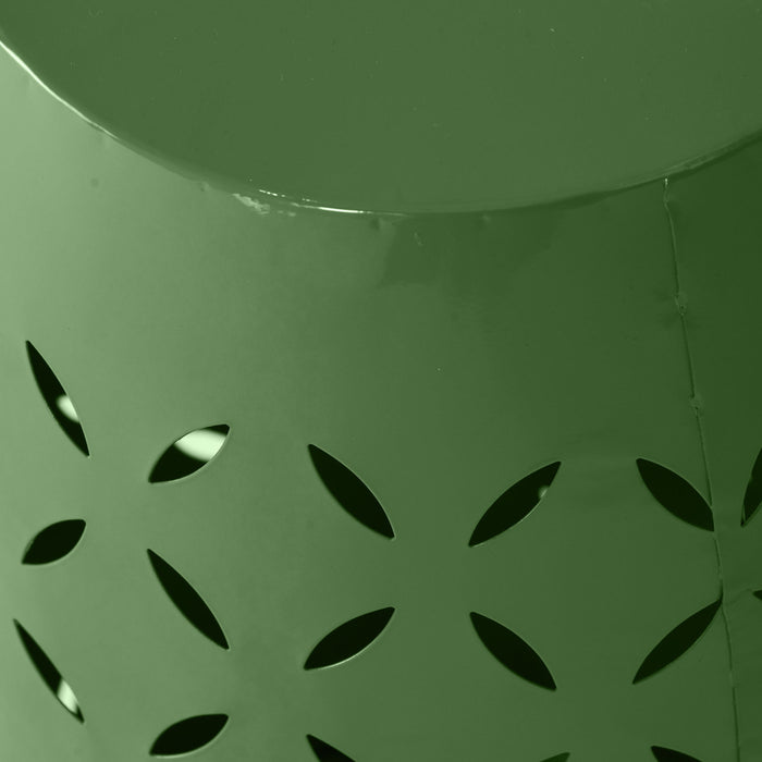 Outdoor Side Table With Barrel Shape