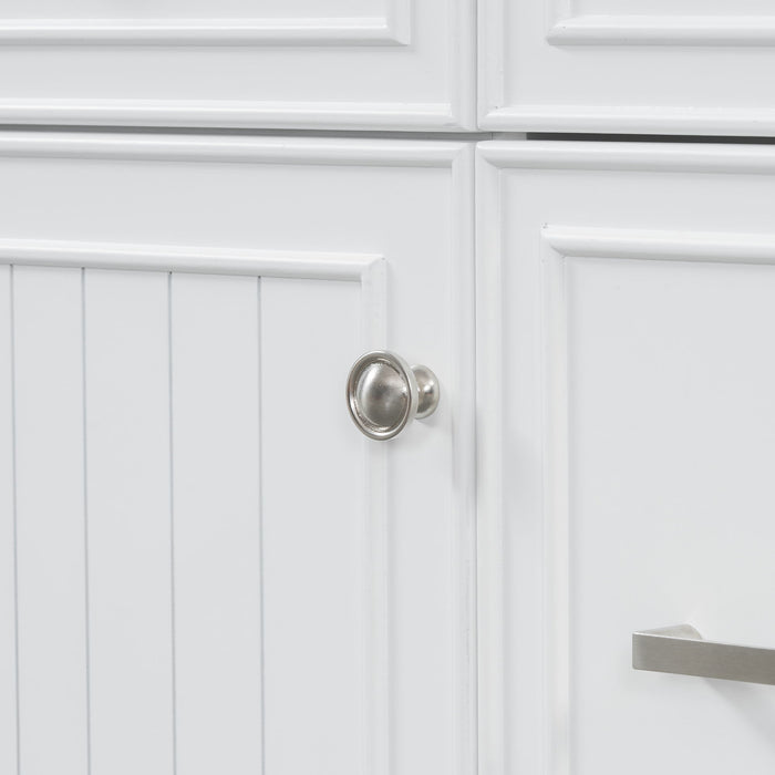 Bathroom Vanity With Ceramic Sink, Soft Close Doors, Adjustable Shelves