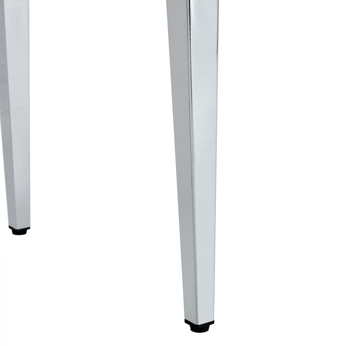 Elegant Upholstered Chairs & Metal Legs