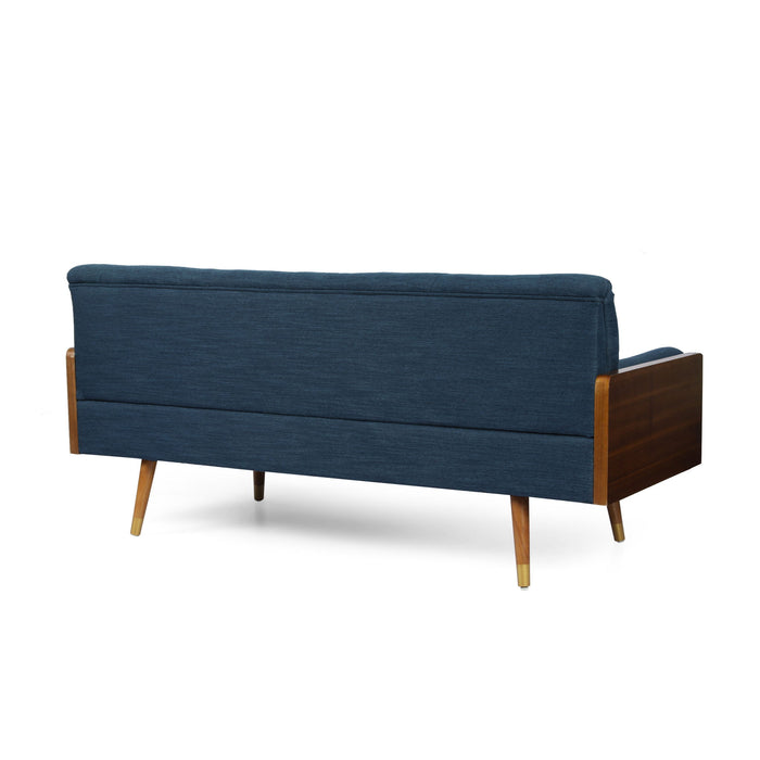 Aidan - Mid Century Modern Tufted Fabric Sofa