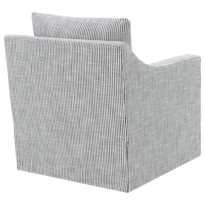 Winter - Upholstered Sloped Arm Accent Swivel Chair