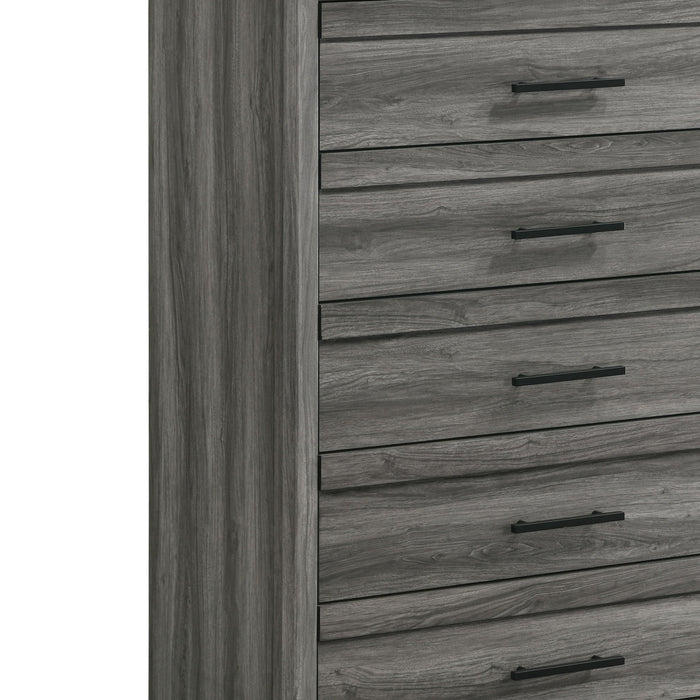 Denver - 5 Drawer Chest - Gray