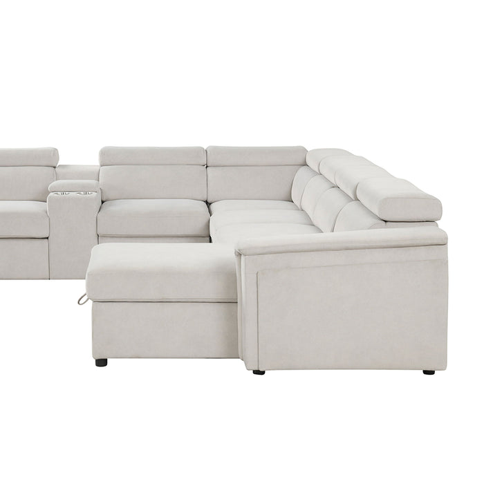 Harvey - Power Recliner Sleeper Sectional