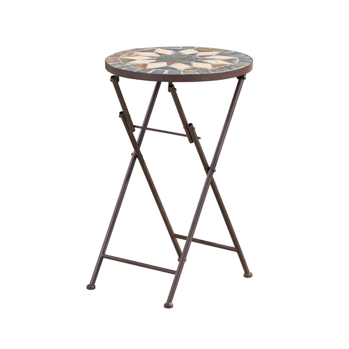 Silvester - End Table - Beige / Black