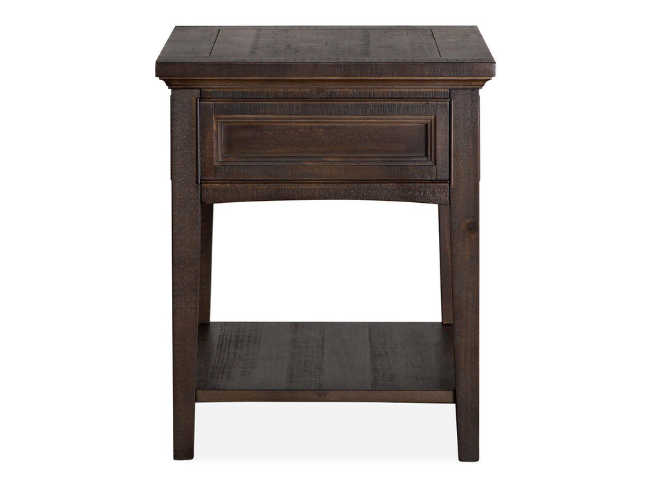 Westley Falls - Rectangular End Table - Graphite