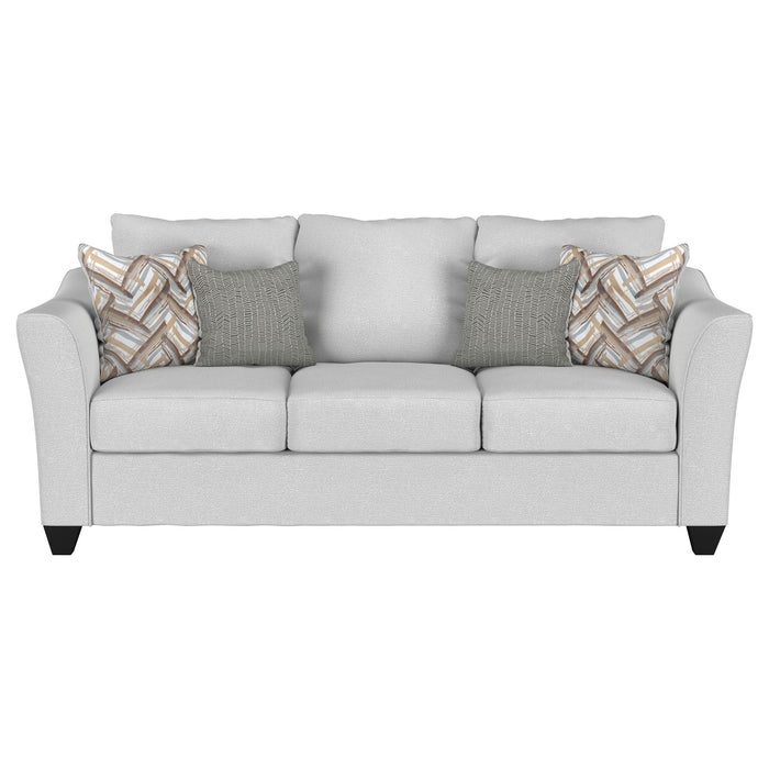 Salizar Upholstered Flared Arm Sofa Sand