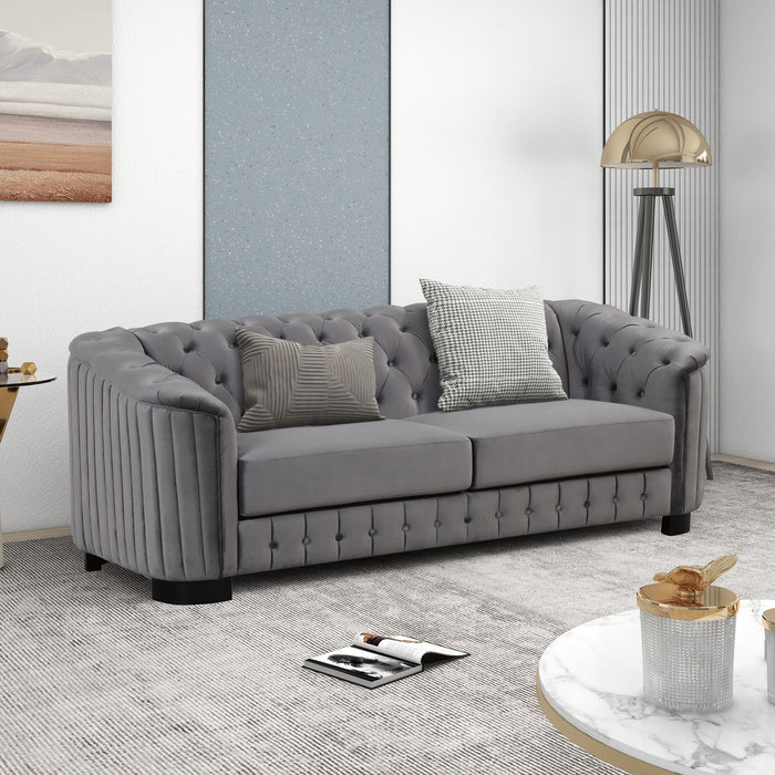 Upholstered 3 Piece Sofa Set With Legs