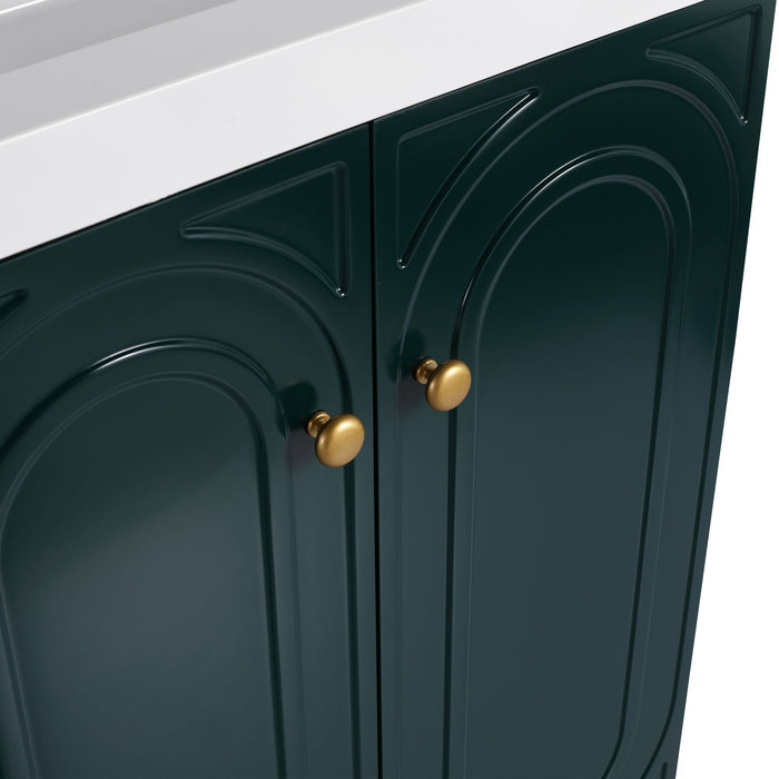 Modern Freestanding Bathroom Vanity With Soft Close Cabinet Doors