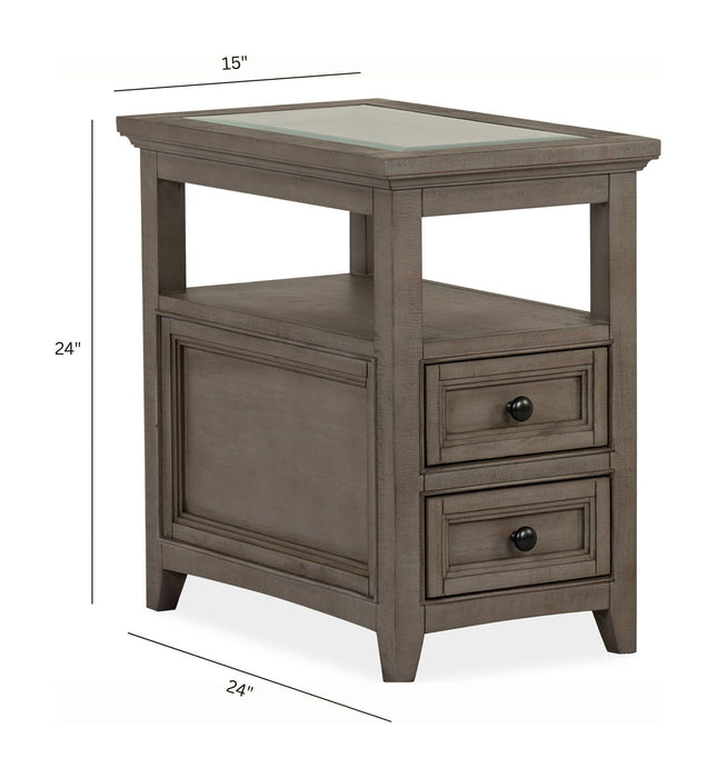 Paxton Place - Chairside End Table - Dovetail Gray