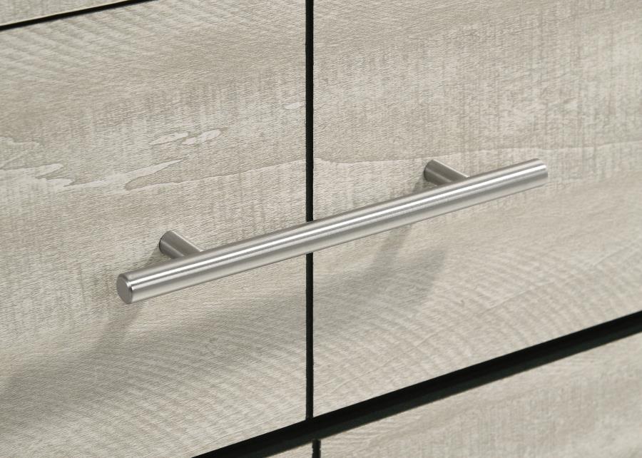 Trenton - 2-Drawer Nightstand Bedside Table - Rustic Cream