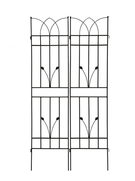 Metal Garden Trellis Rustproof For Climbing Plants Outdoor Flower Support