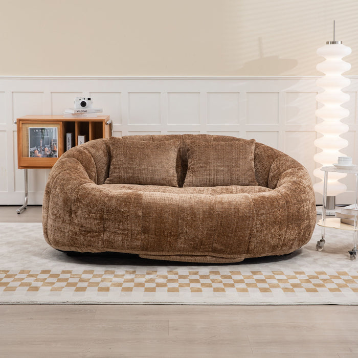 Bean Bag Lazy Sofa, Durable Comfort Lounger High Back Bean Bag Chair Couch