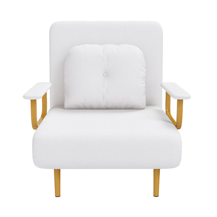 3 In 1 Convertible Folding Sofa Bed With Adjustable Backrest And Pillow