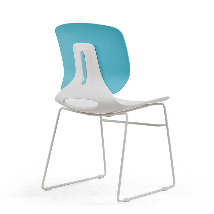 Ergonomic Backrest Stacking Chairs (Set of 4)