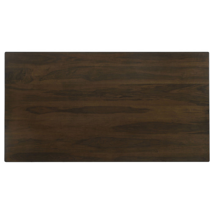 Wes Rectangular 80-inch Wood Dining Table Dark Walnut