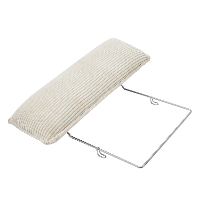 Modern Corduroy Deep Seat Sectional Sofa With Ottoman