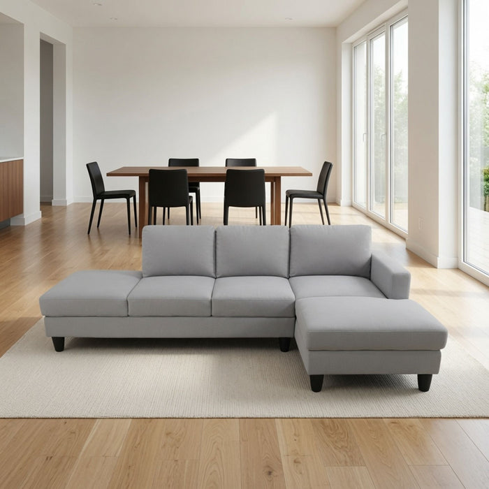 L - Shaped Sectional Sofa With Chaise & Ottoman