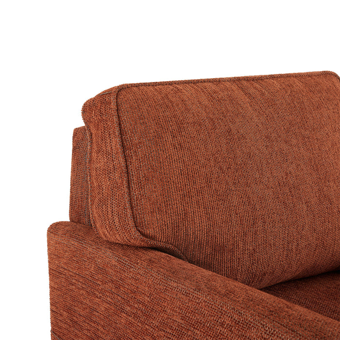 360° Swivel Accent Barrel Armchair With Side Pockets, Compact Design