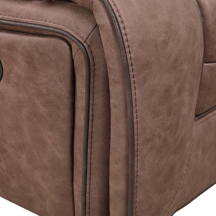 Lucius - Reclining Sofa With Manual Recline - Brown