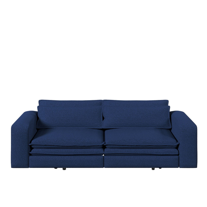 Sleeper Pull Out Sofa Bed, 3 In 1 Convertible Chaise Lounge