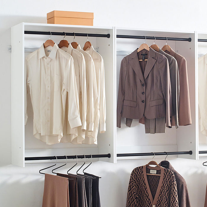 Devi - Wall Mounted Wood Closet System, Modular Units