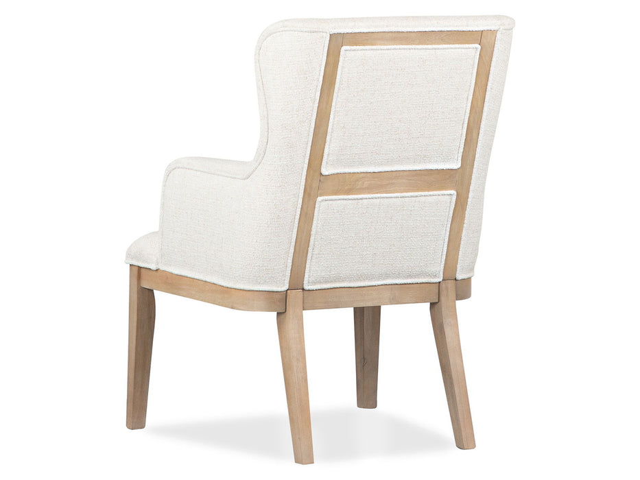 Somerset - Dining Arm Chair With Upholstered Seat & Back (Set of 2) - Butternut and Omari Natural