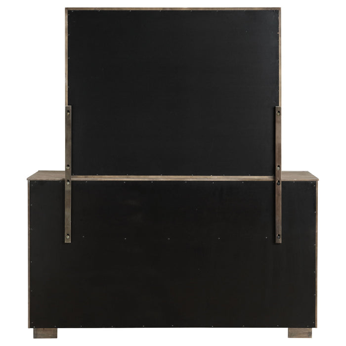 Durango 8-drawer Dresser and Mirror Taupe Oak