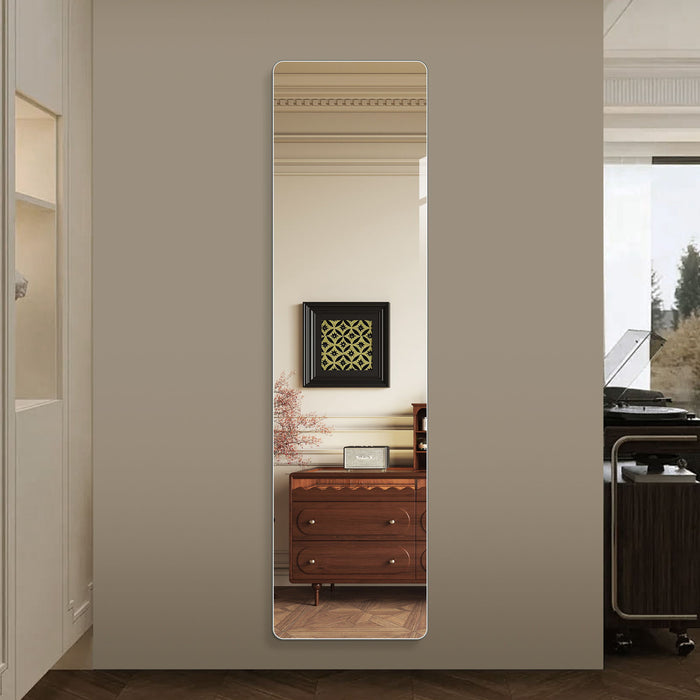 Full Body Round Corner Mirror For Living Room
