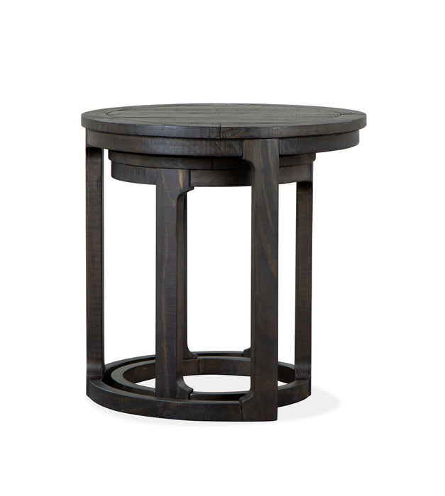Boswell - Round Nesting End Table - Peppercorn