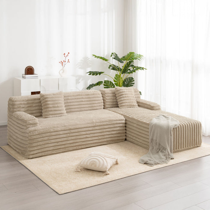 Cloud Sectional Sofa Upholstered Couch Free Combined Sofa
