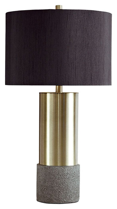Jacek - Metal Table Lamp (Set of 2) - Gray / Brass Finish