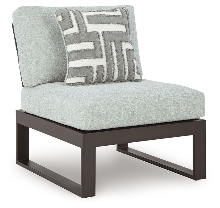 Beachloft - 6-Piece Outdoor Sectional - Black / Gray