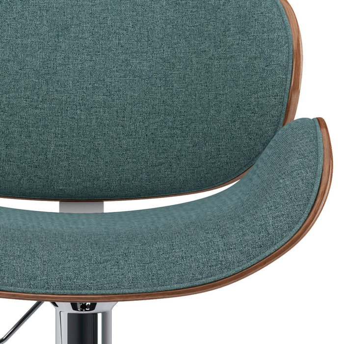 Marana - Adjustable Swivel Bar Stool - Light Turquoise Blue