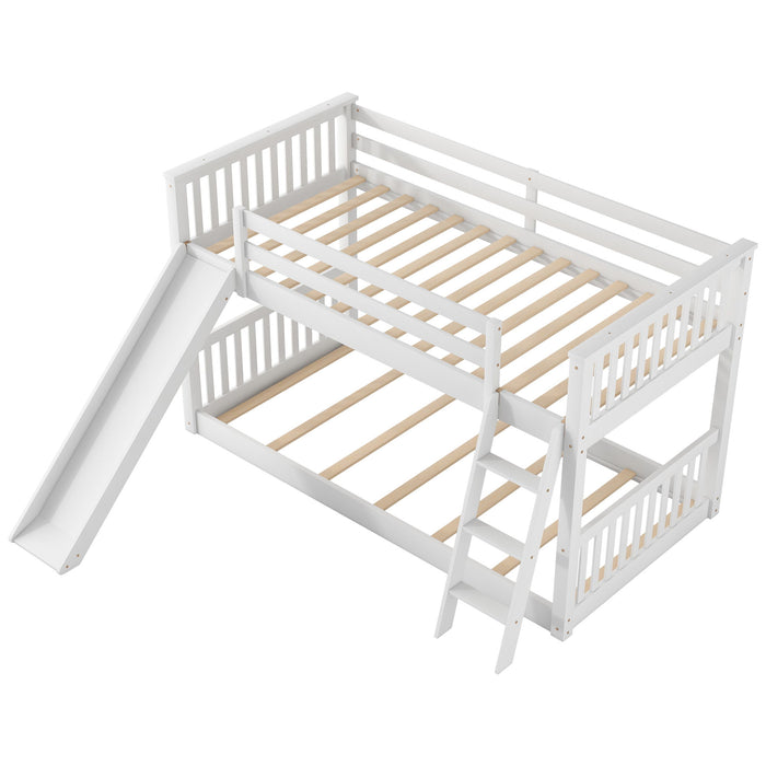 Bunk Bed & Convertible Slide And Ladder